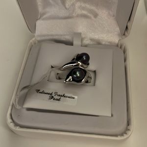 Dyed Freshwater Pearl Ring